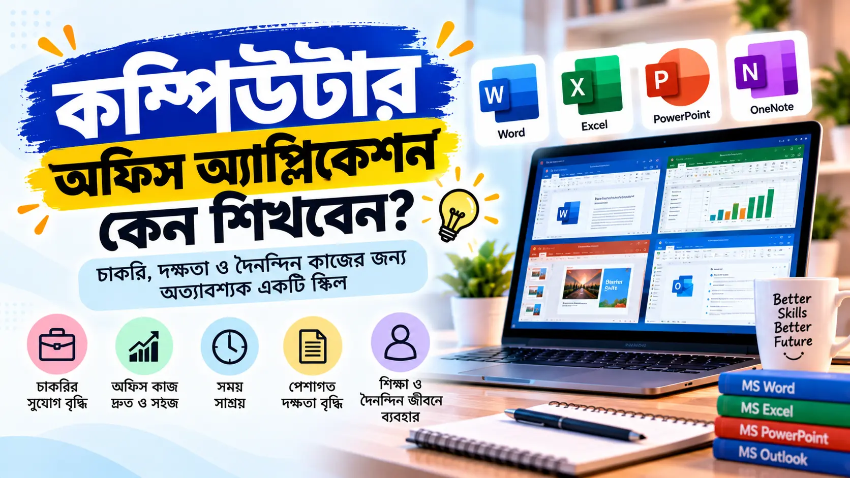 কম্পিউটার অফিস অ্যাপ্লিকেশন কেন শিখবেন?